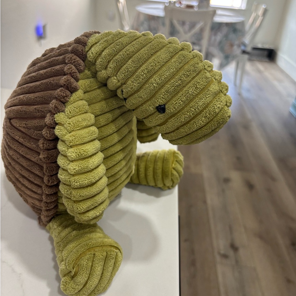 Plush Turtle Toy for Reptiles - Green and Brown - Picture 2 of 4